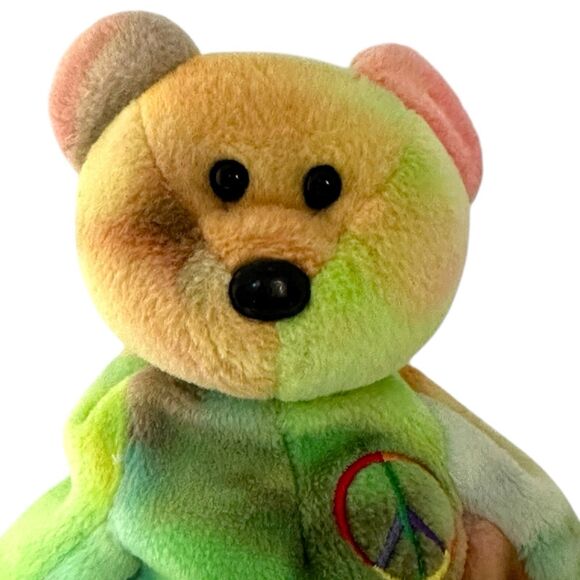 Vintage 1996 Ty Beanie Baby “PEACE” Bear - Picture 3 of 10